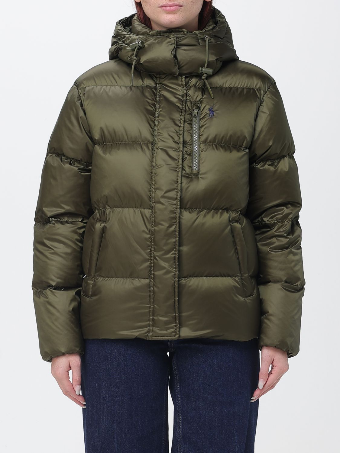 POLO RALPH LAUREN Hooded Quilted Puffer Jacket in recycled nylon with Pony logo