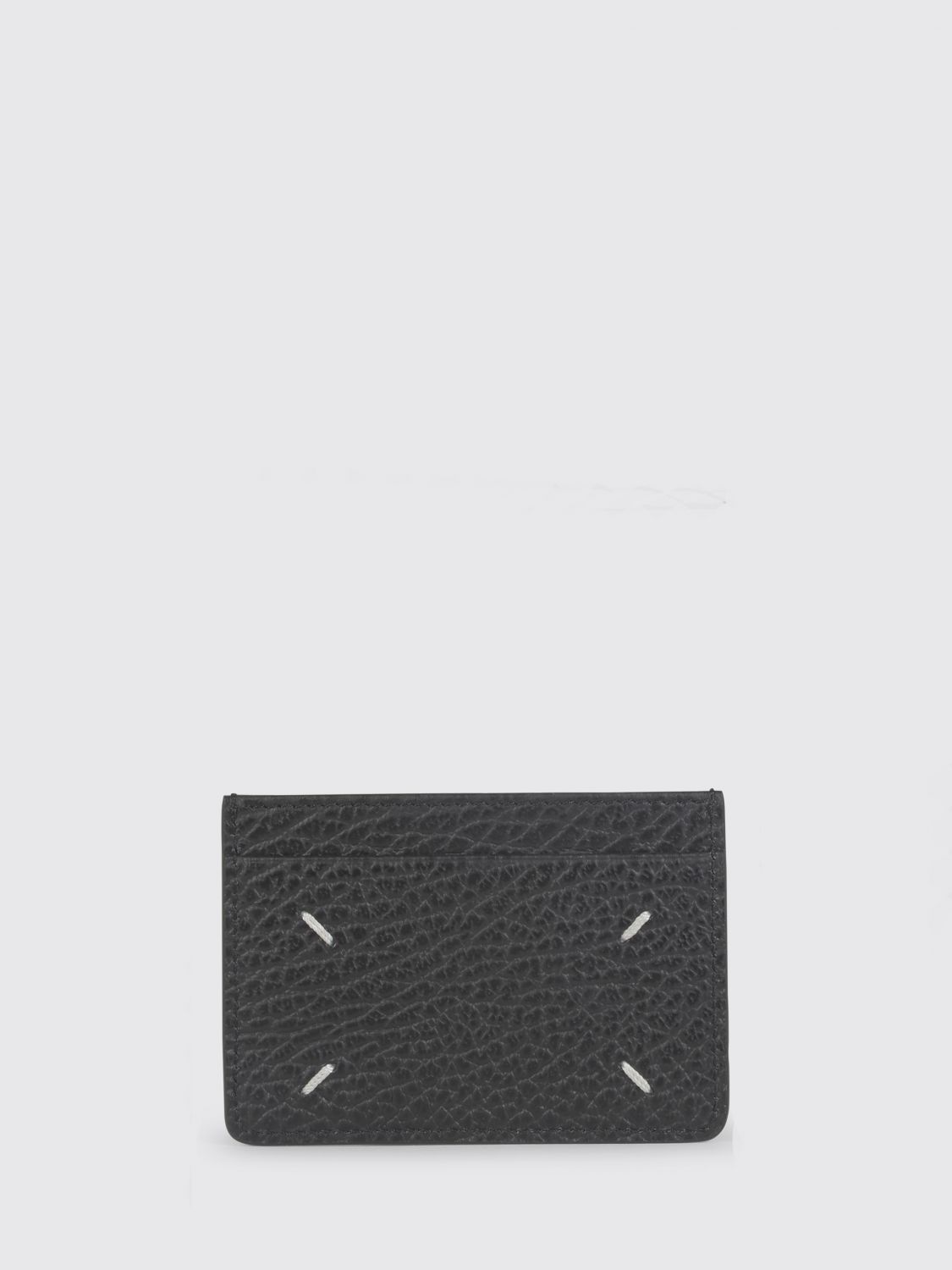 MAISON MARGIELA Flaches Kalbsleder-Kartenetui mit Four Stitches