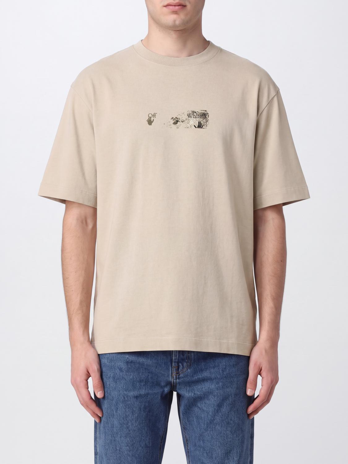 OFF-WHITE T-Shirt Uomo colore Beige