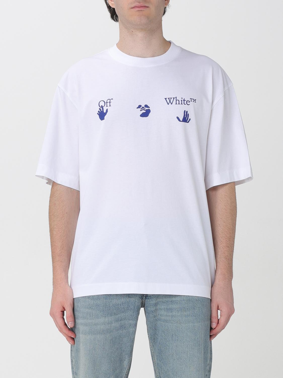 Off-White T-shirt relaxed fit in cotone con stampa grafica e logo Arrow posteriore