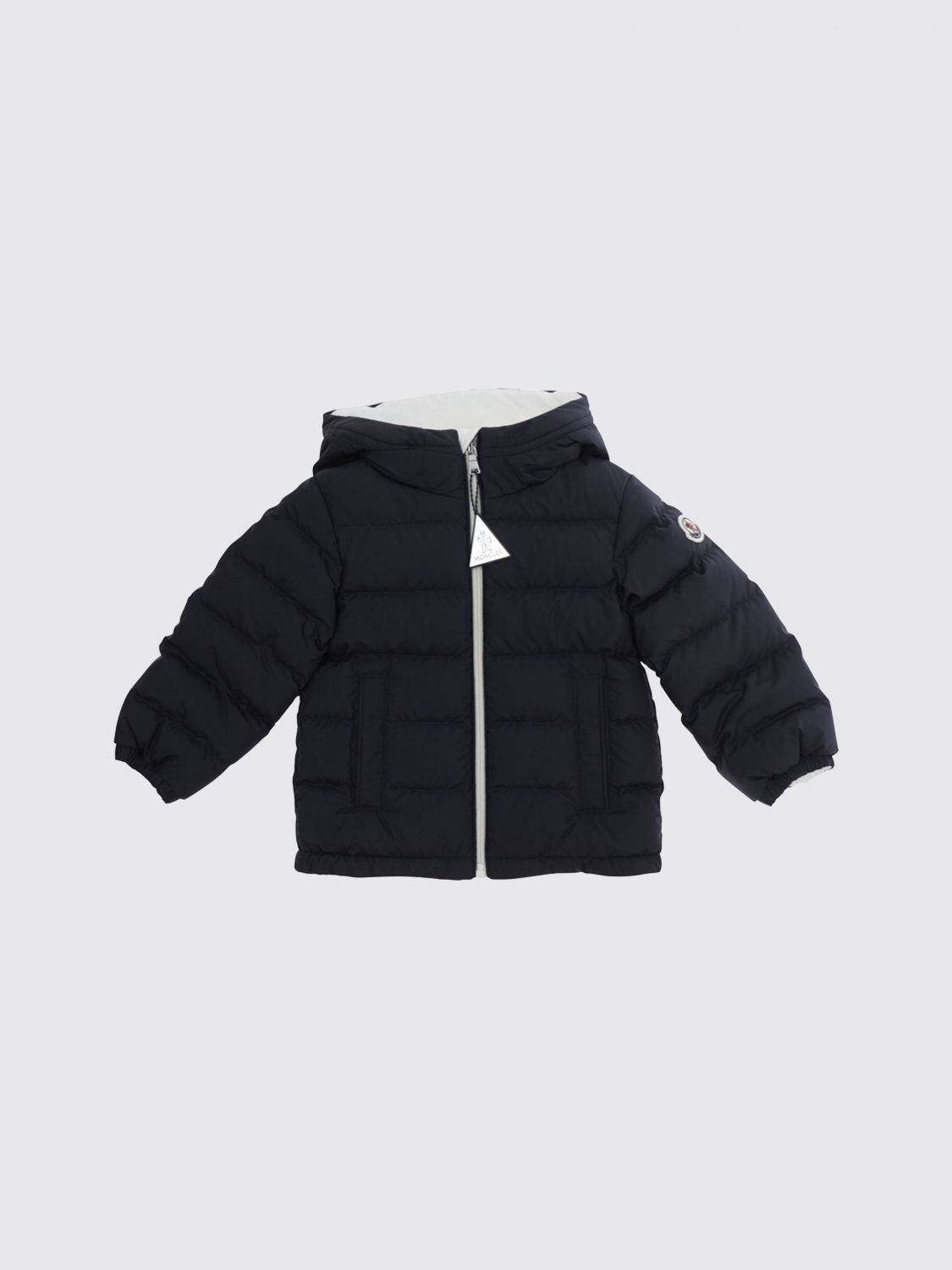 MONCLER Brannock Gesteppte Polyester-Daunenjacke für Jungen mit Kapuze