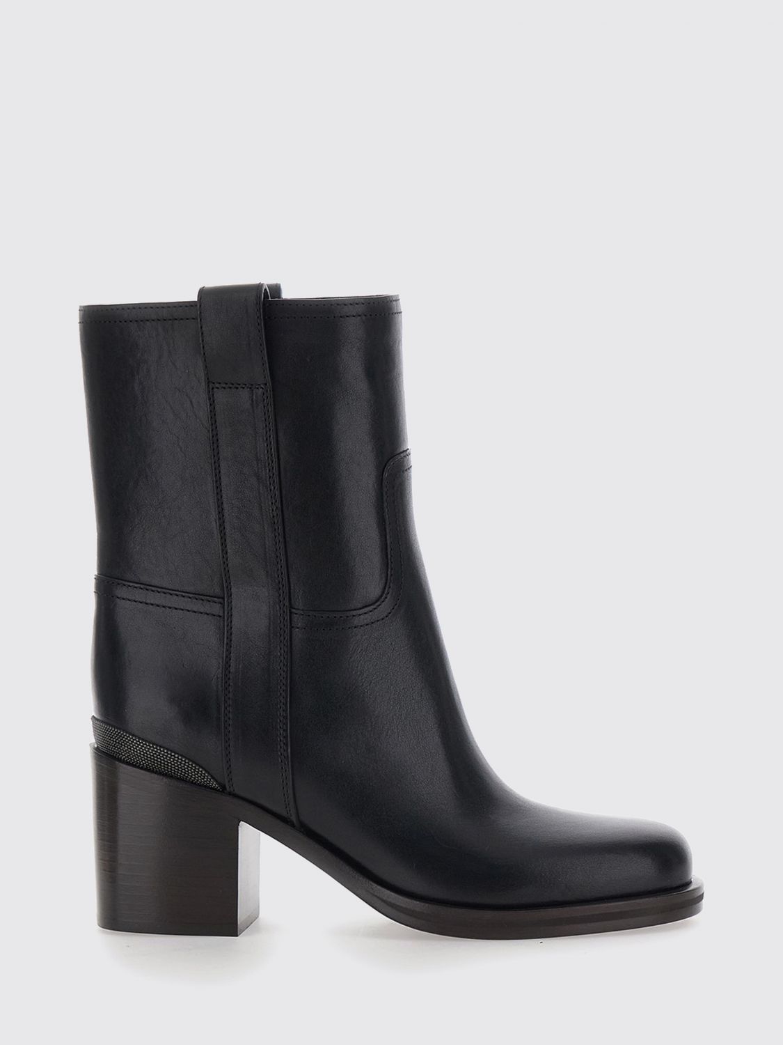 BRUNELLO CUCINELLI Flat Ankle Boot Woman color Black