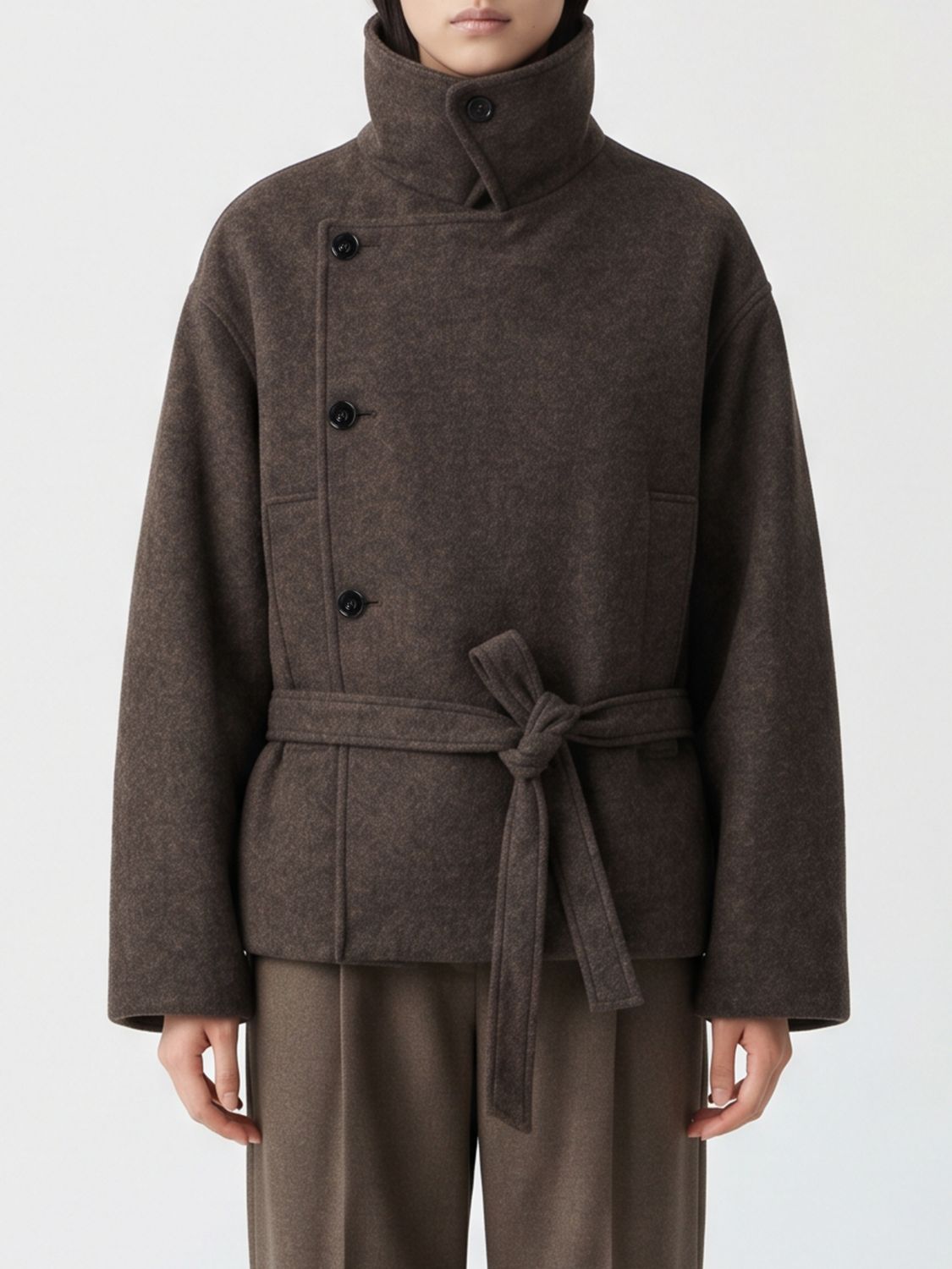 LEMAIRE Coat Woman color Brown