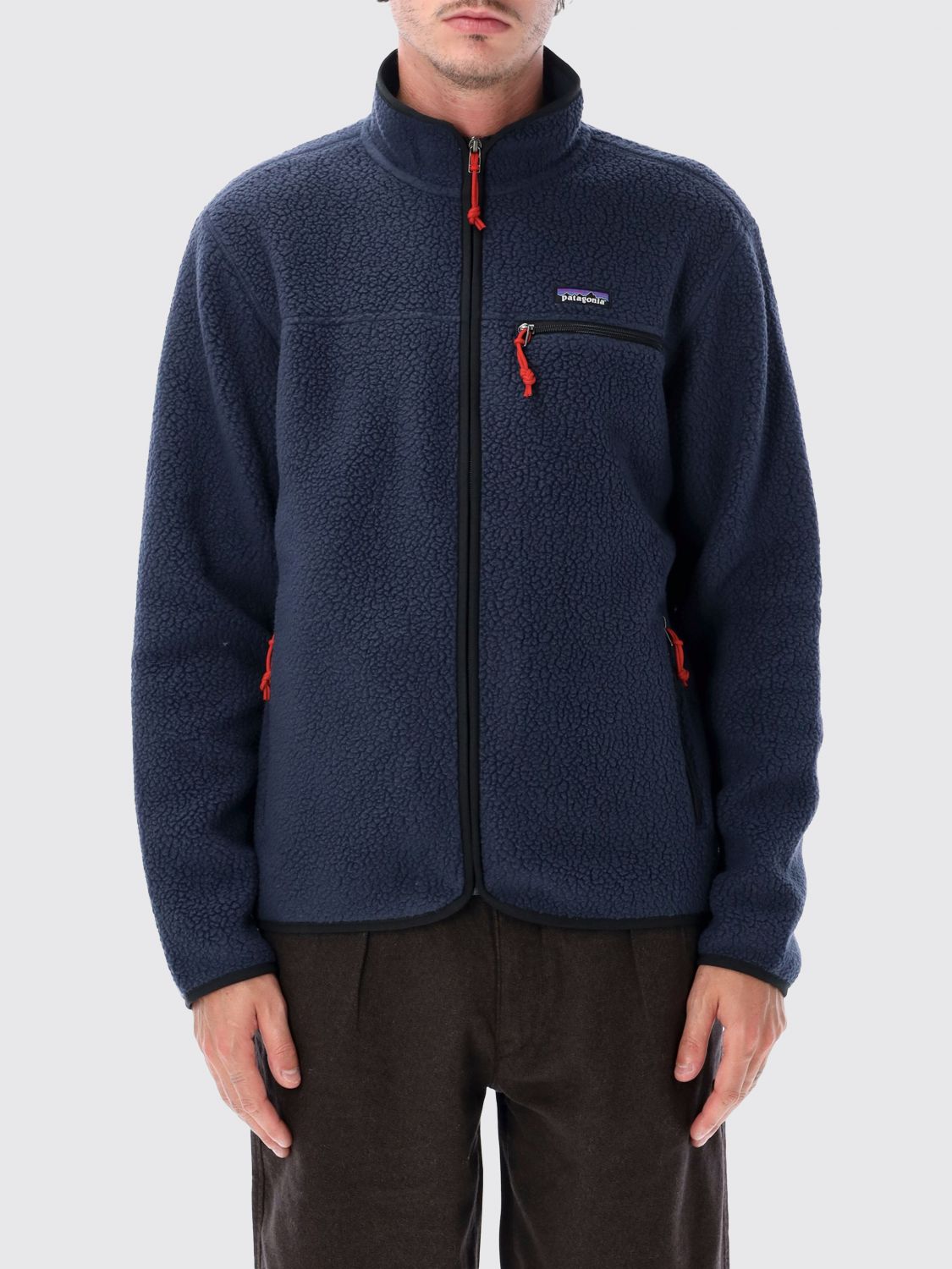 PATAGONIA Ms Retro Fleecejacke von mit hohem Kragen und gesticktem Logo