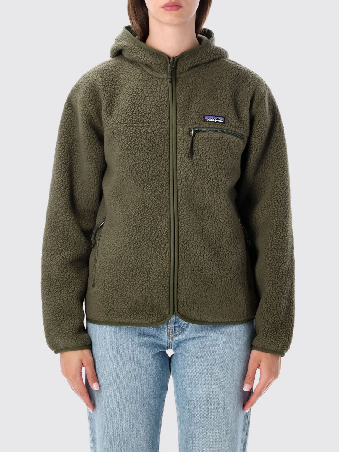 Patagonia Coat Woman Color Green