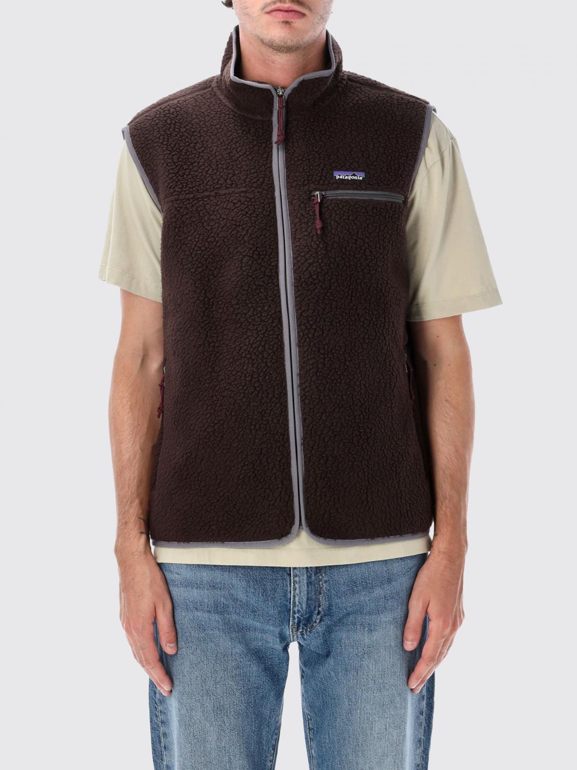 PATAGONIA Gilet in pile Ms Retro con collo alto e logo ricamato