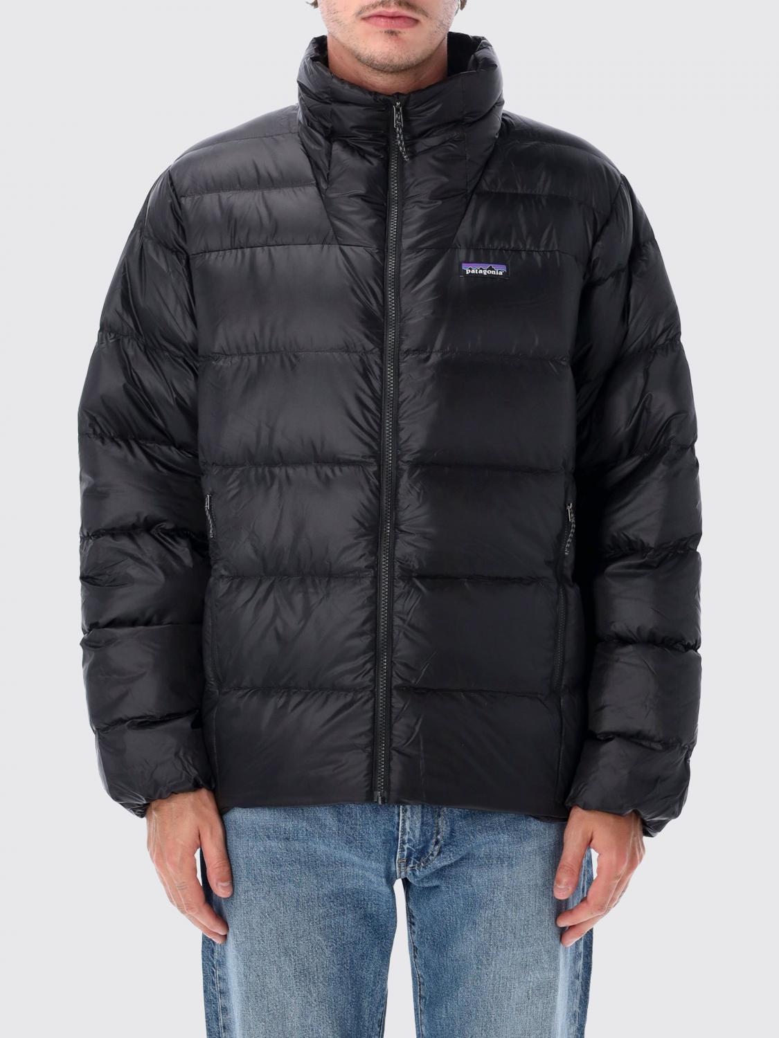 Patagonia Fitz Roy Quilted Nylon Puffer Jacket with High Collar