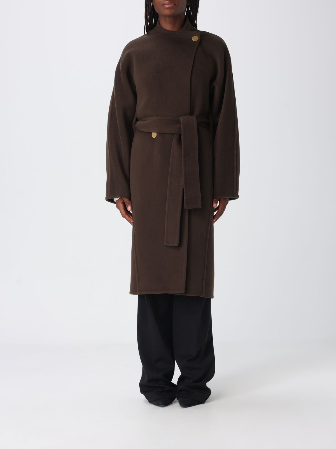 ALBERTA FERRETTI Coat Woman color Green