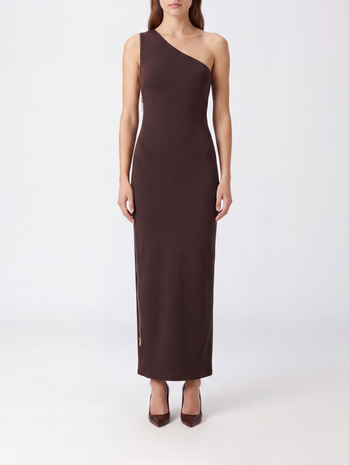ELISABETTA FRANCHI Dress Woman color Brown