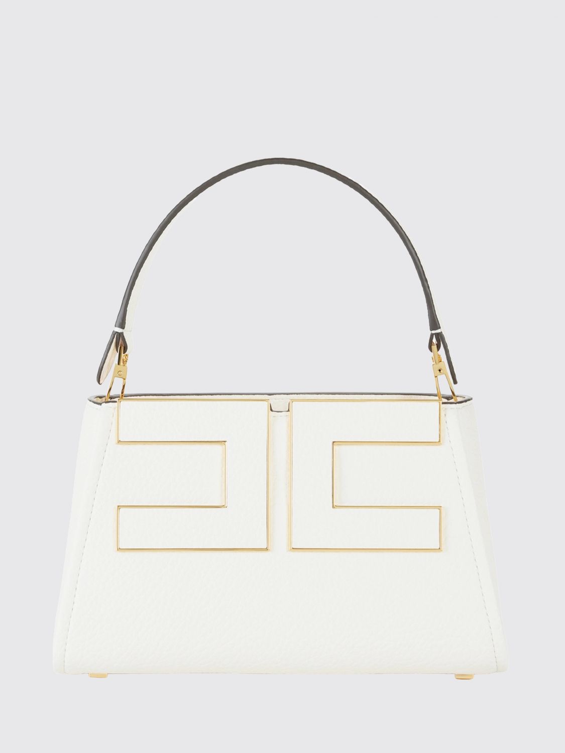 ELISABETTA FRANCHI Small Flared Tote Bag with Metal Logo