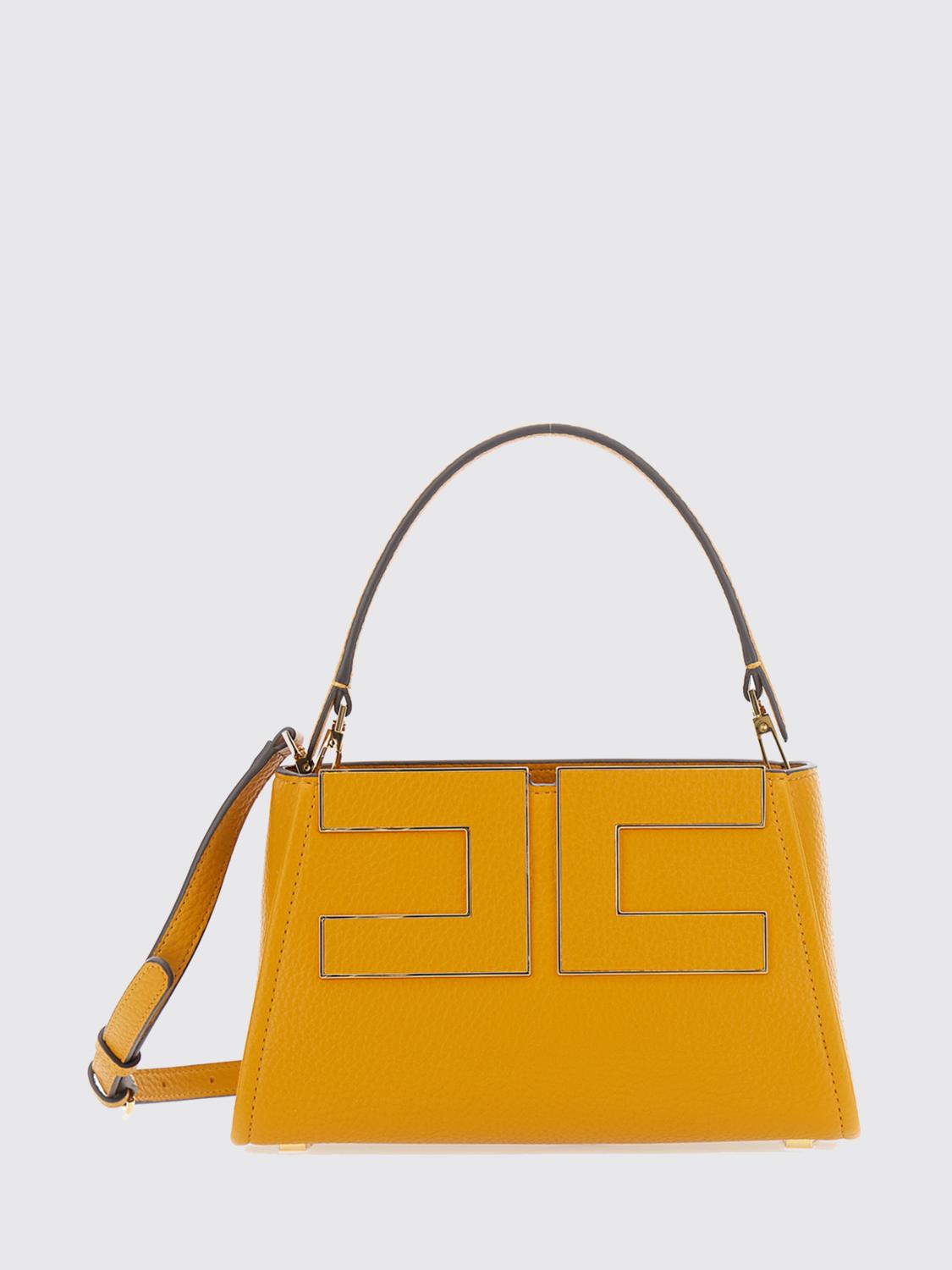 ELISABETTA FRANCHI Small Flared Tote Bag with Metal Logo