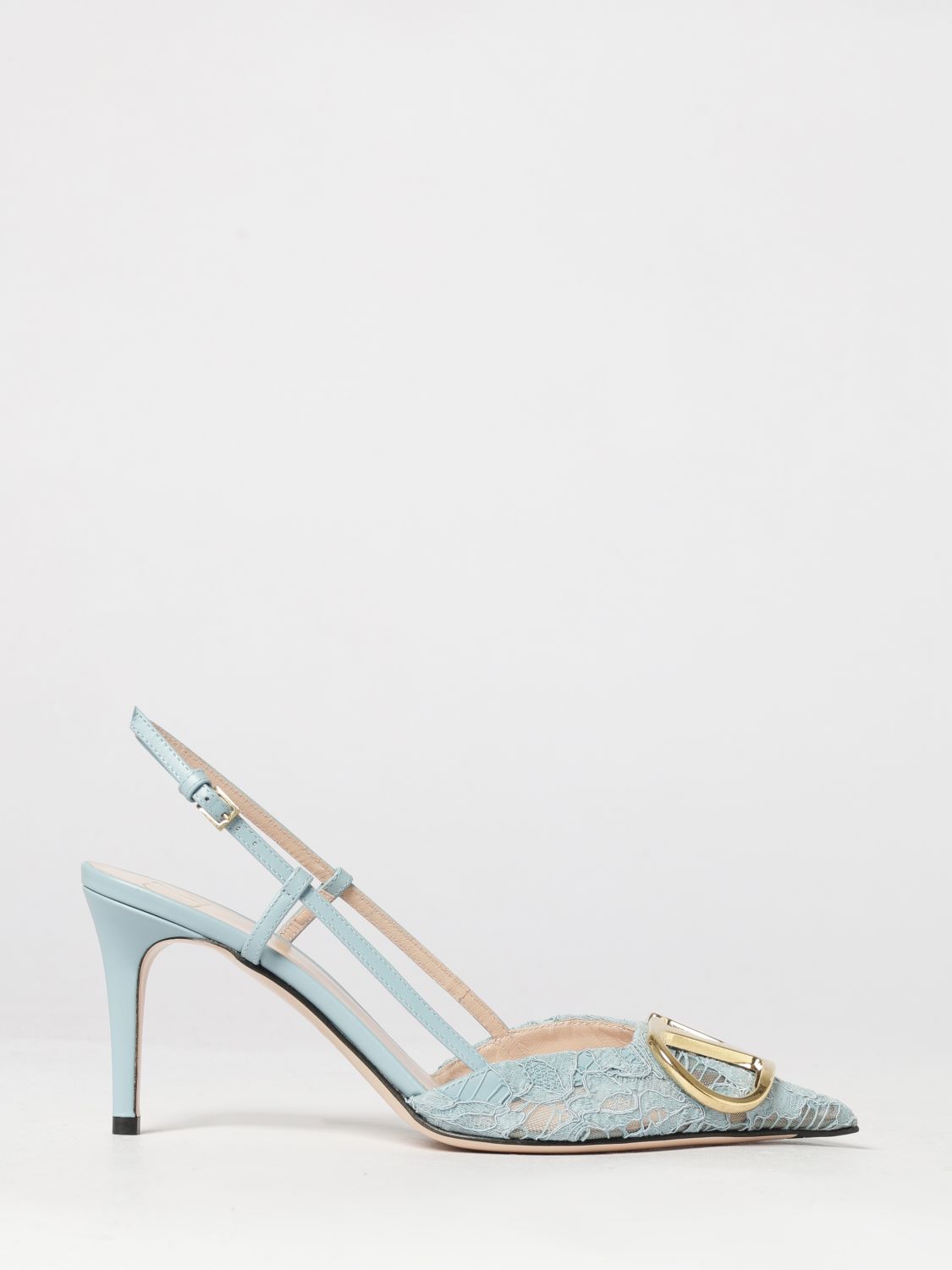 VALENTINO GARAVANI VLogo Signature Slingback-Pumps aus Spitze mit Stiletto-Absatz