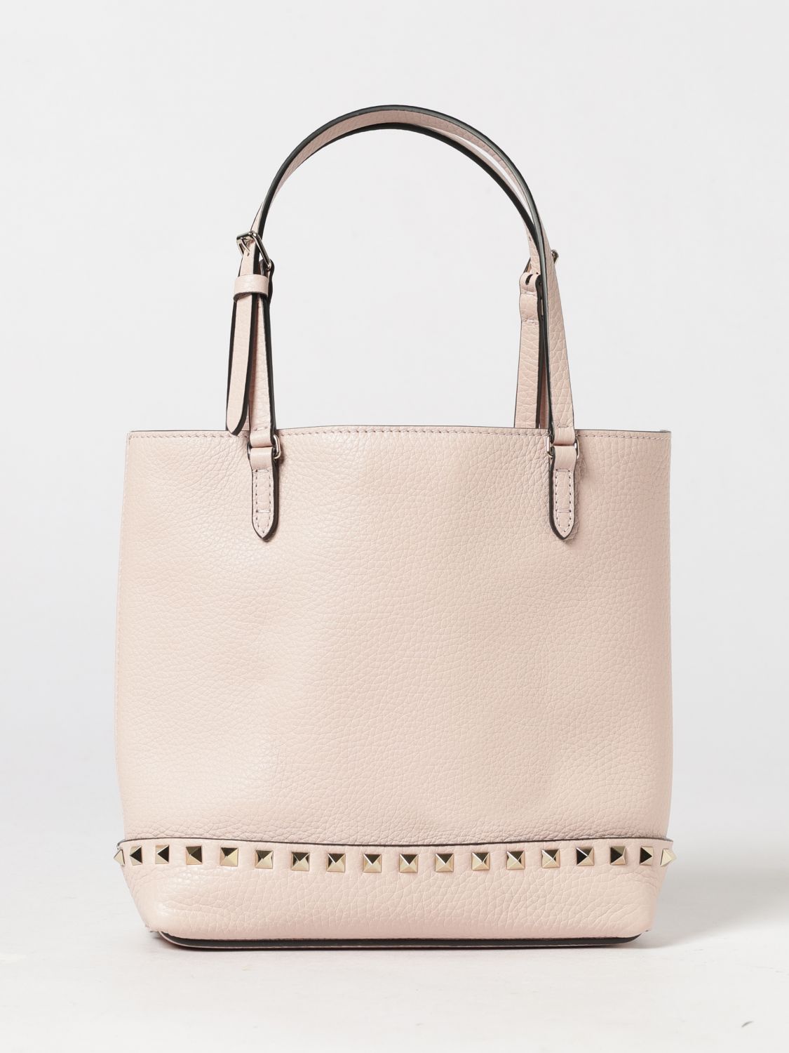 VALENTINO GARAVANI Rockstud Kleine Tote-Tasche aus genarbtem Kalbsleder