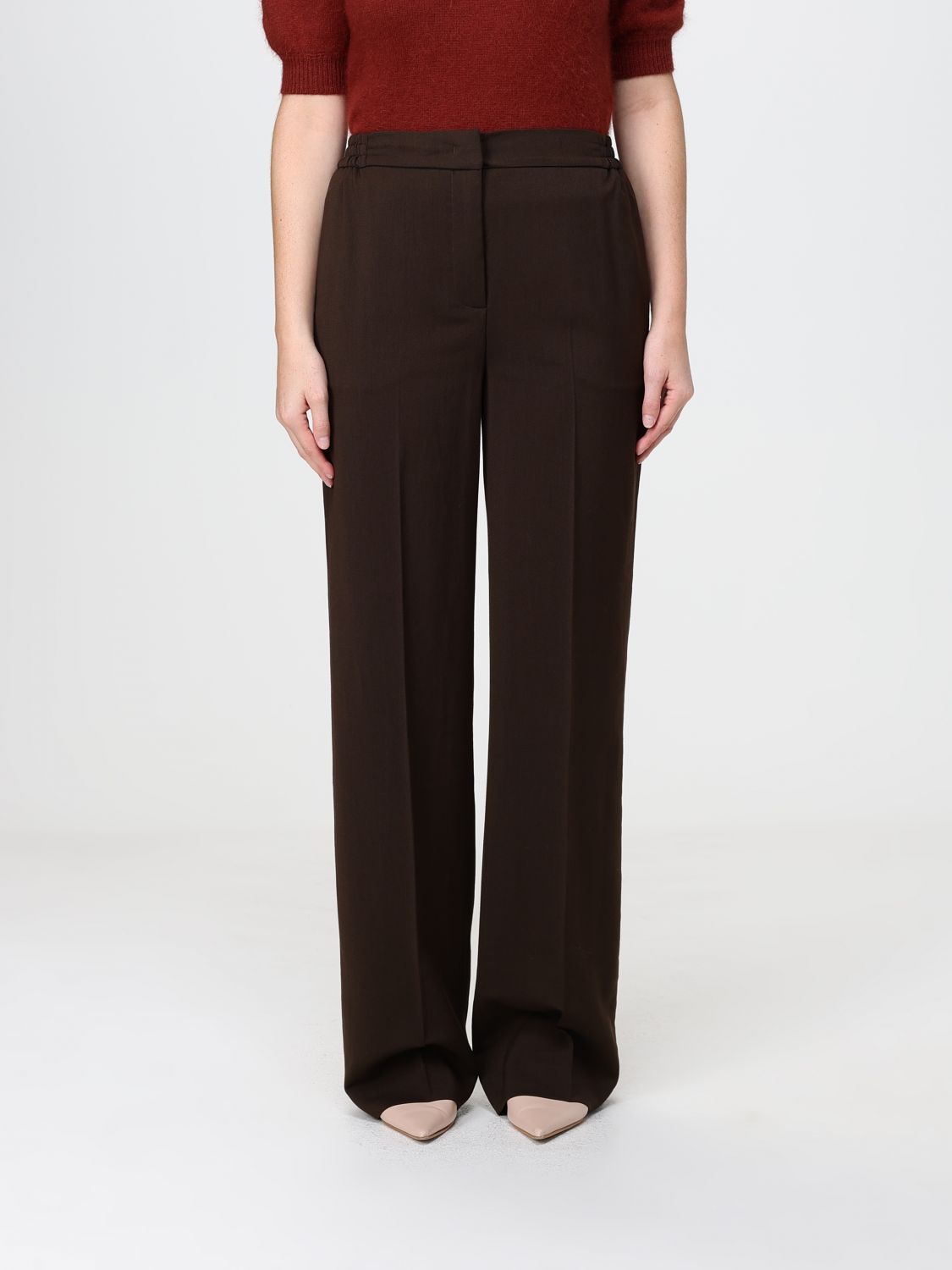 TWINSET Pants Woman color Brown