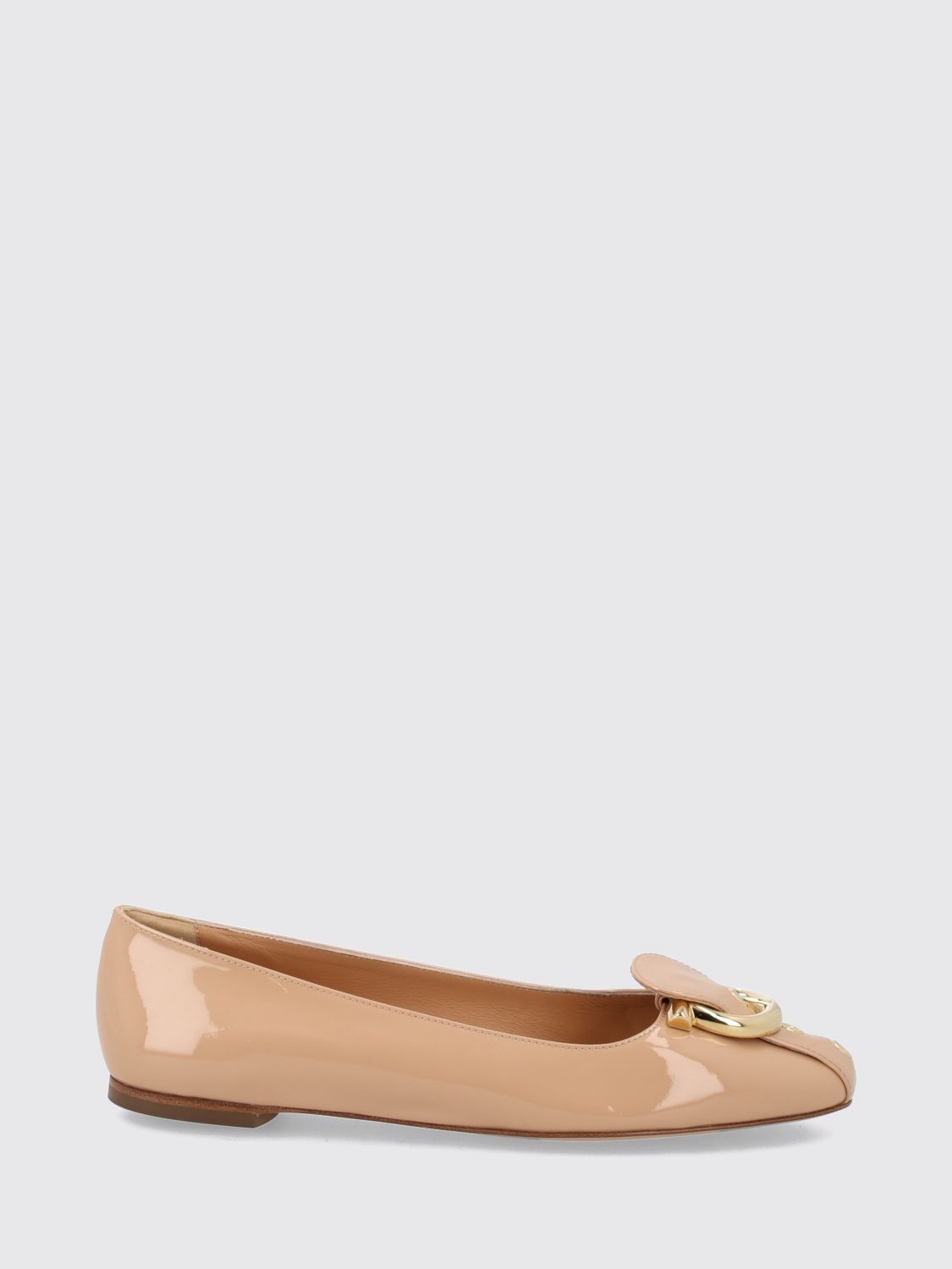 FERRAGAMO Flat Shoes Woman color Beige