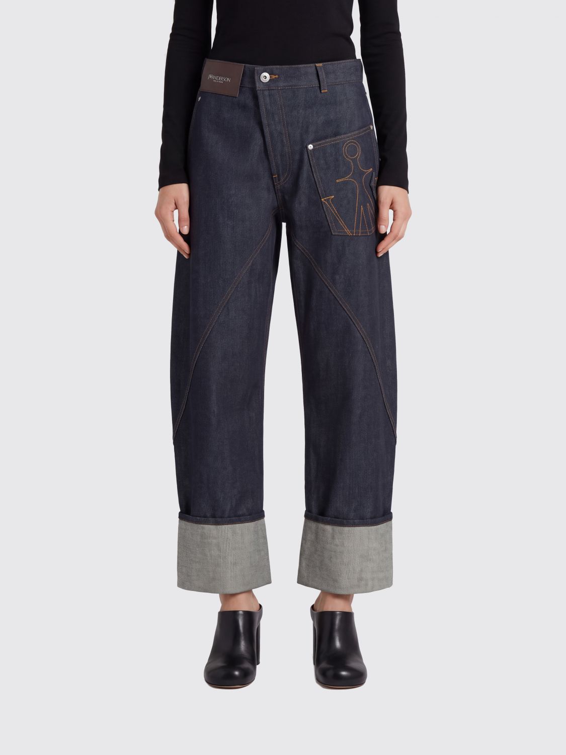 JW ANDERSON Jeans Woman color Blue