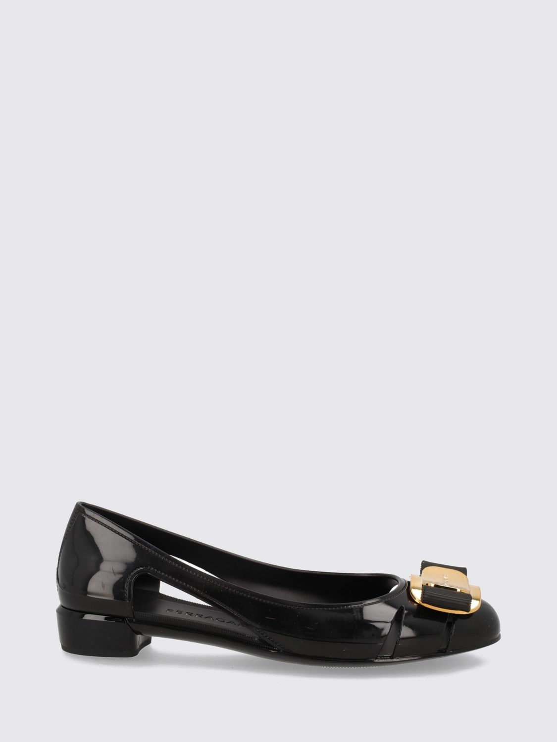 FERRAGAMO Ballet Flat Woman color Black
