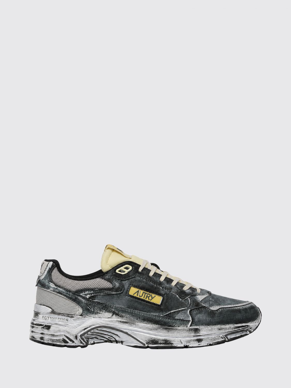 AUTRY Zweifarbige Hyperway Wildleder-Sneaker mit Used-Effekt