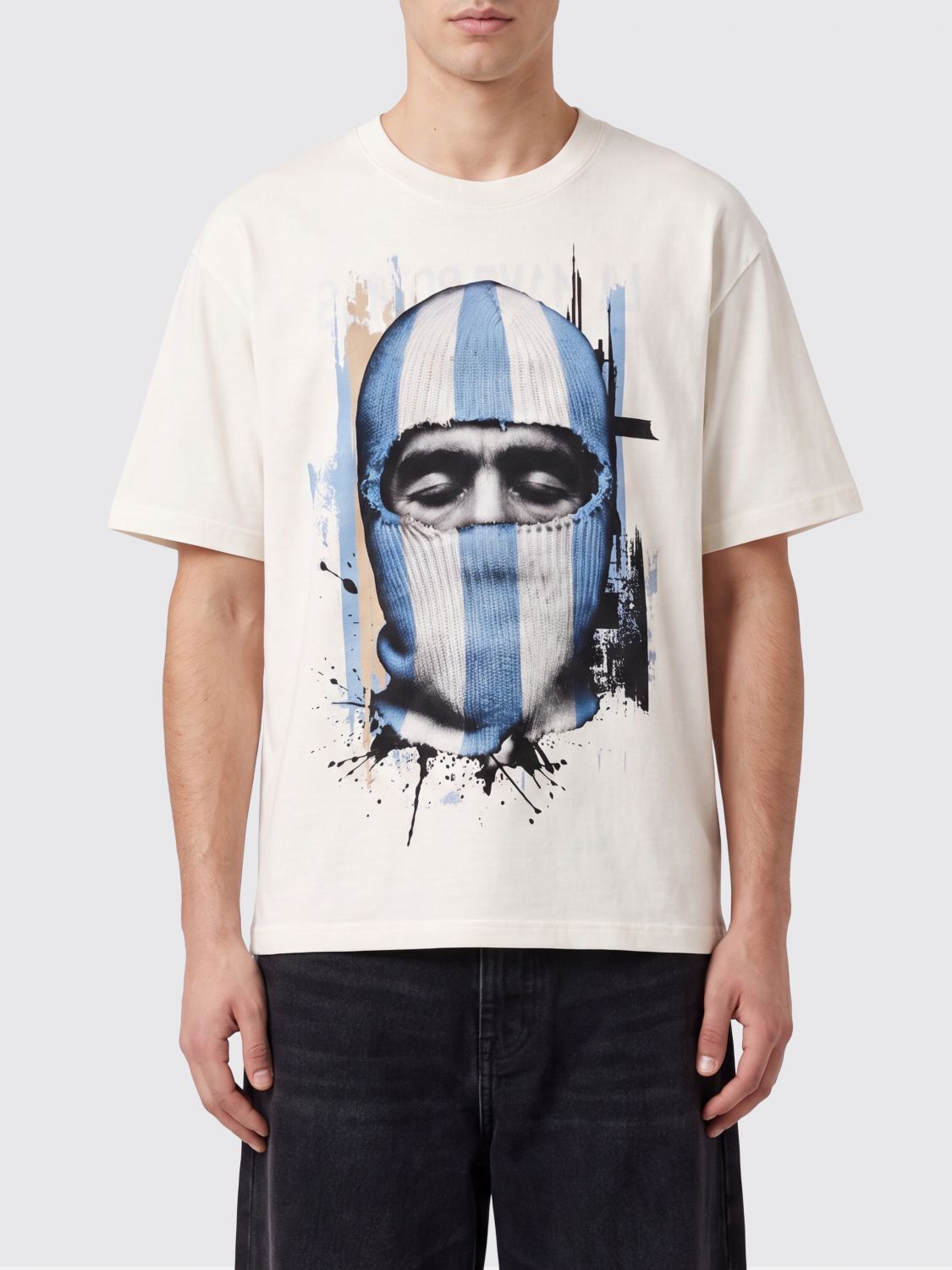 IH NOM UH NIT Rundhals-T-Shirt aus Baumwolle mit Grafikdruck und Slogan