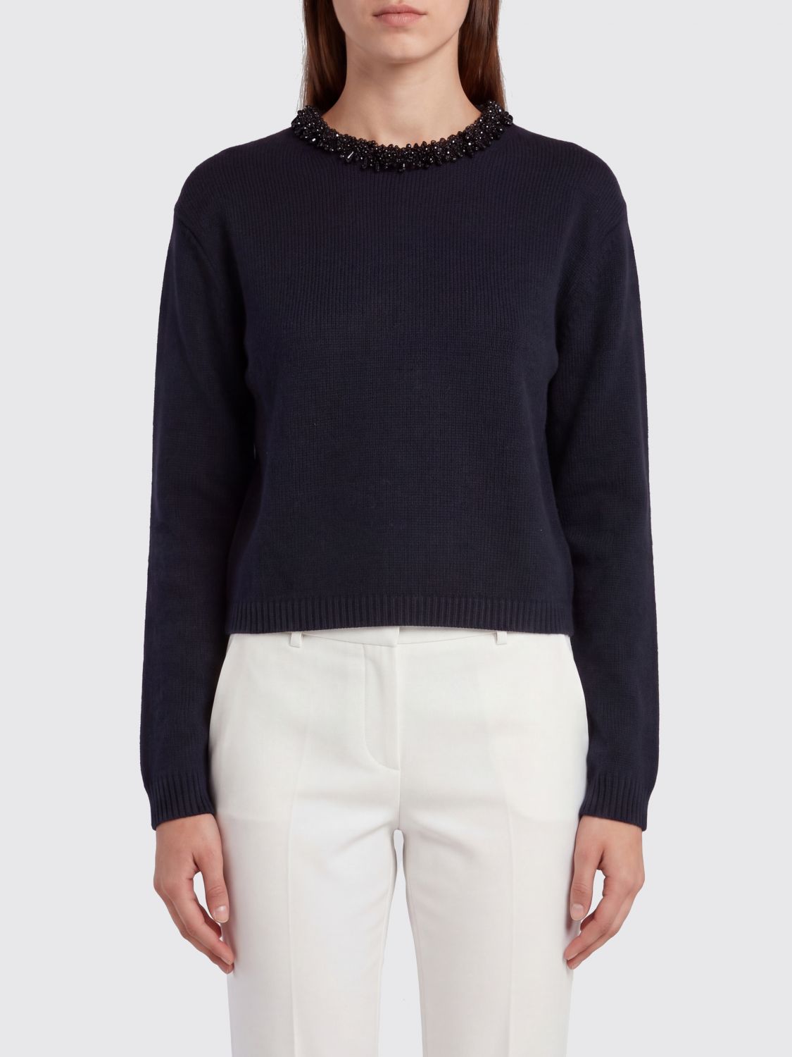 SEMICOUTURE Sweater Woman color Black
