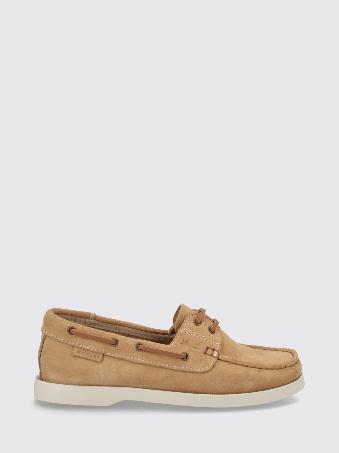 MANEBI Hamptons Bootsschuhe aus Veloursleder