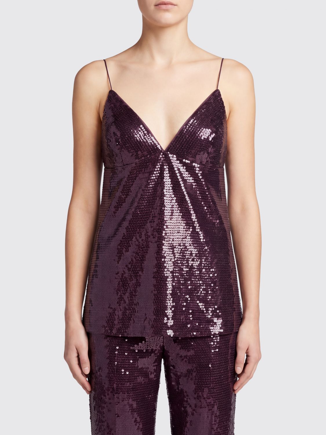 ALBERTA FERRETTI Top Woman color Brown