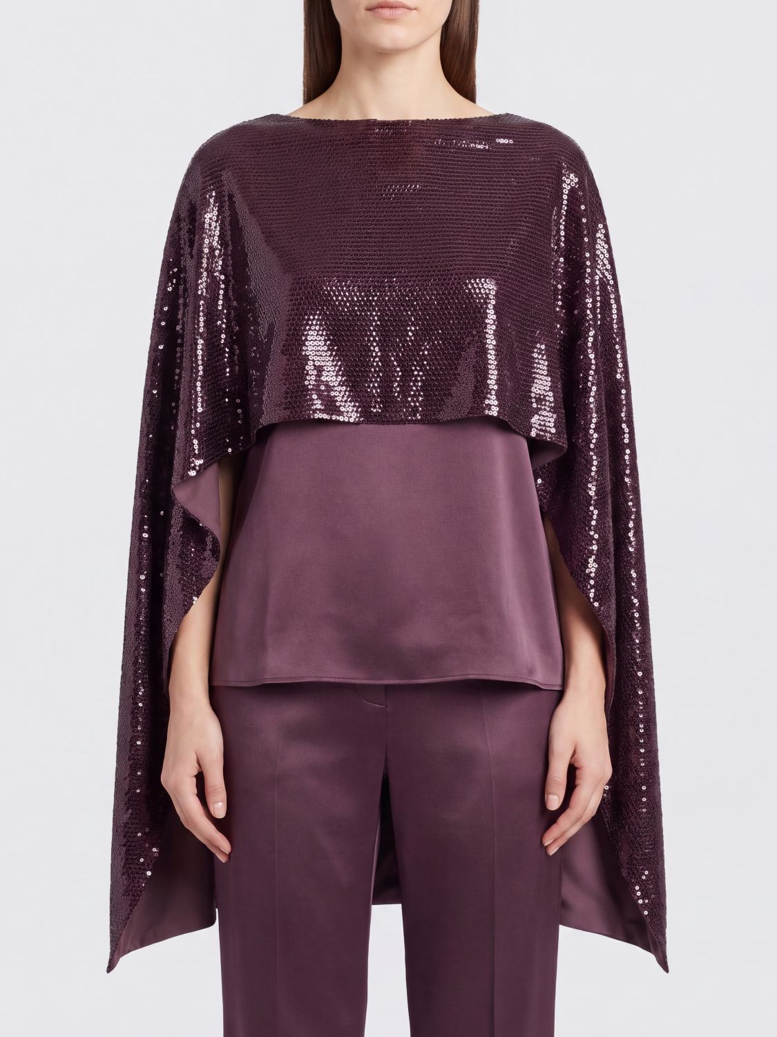 ALBERTA FERRETTI Coat Woman color Brown