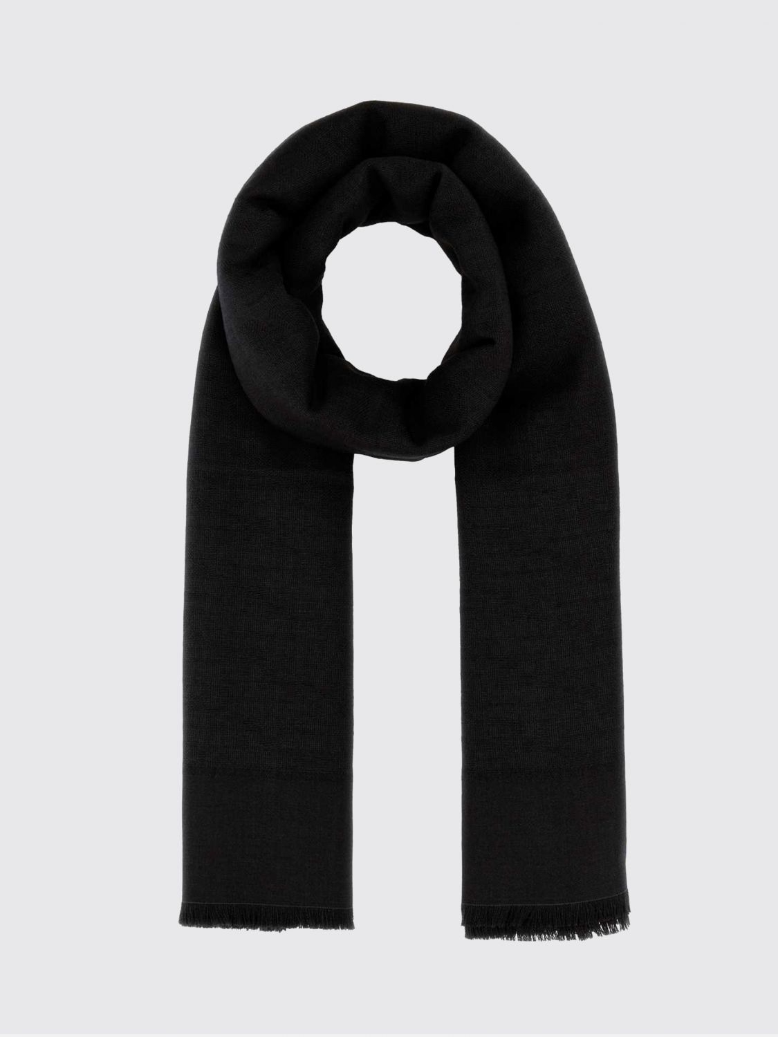 Fendi Scarf Woman In Black