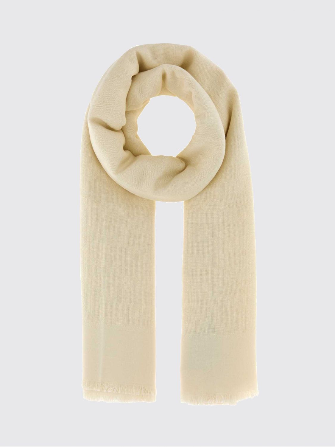 Fendi Scarf Woman In Ivory