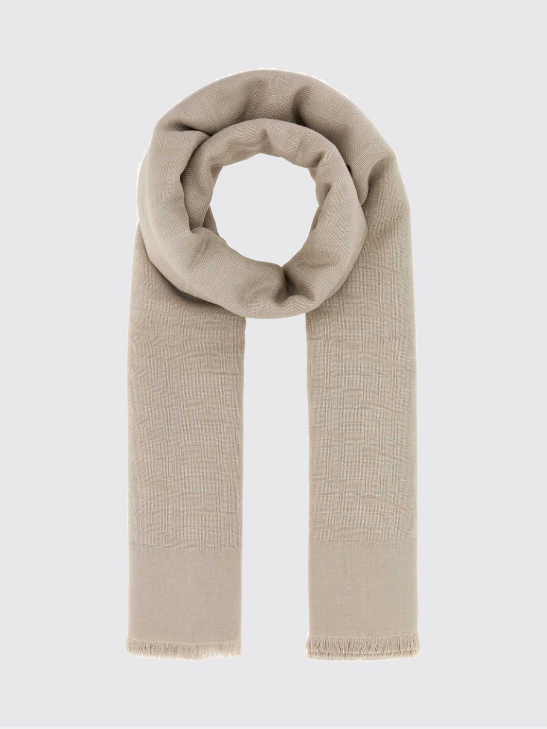 Fendi Scarf Woman In Dove Grey