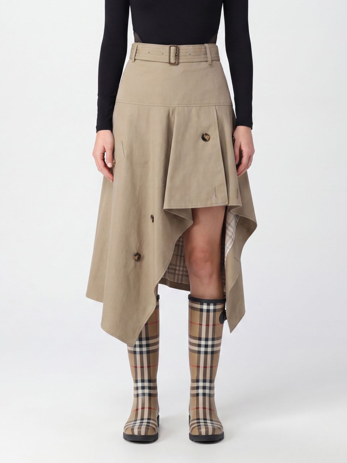 BURBERRY Skirt Woman color Beige