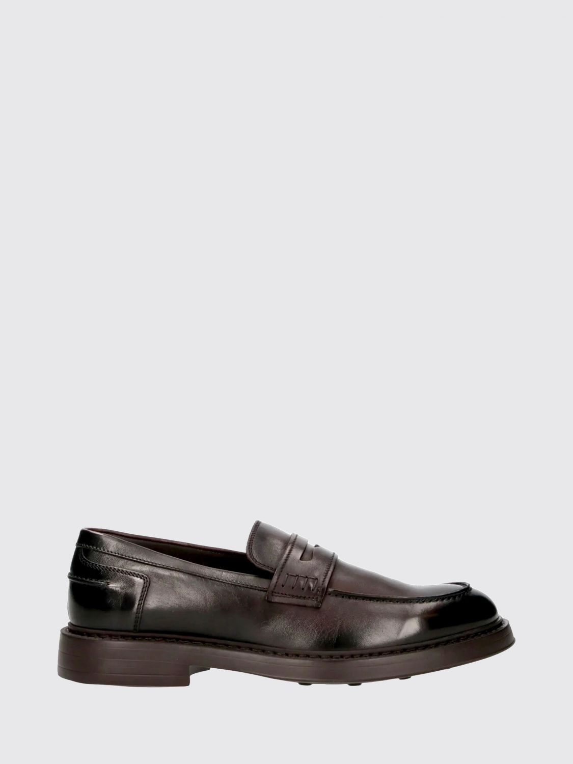 DOUCAL'S Penny Loafer aus glattem Kalbsleder mit Gummisohle
