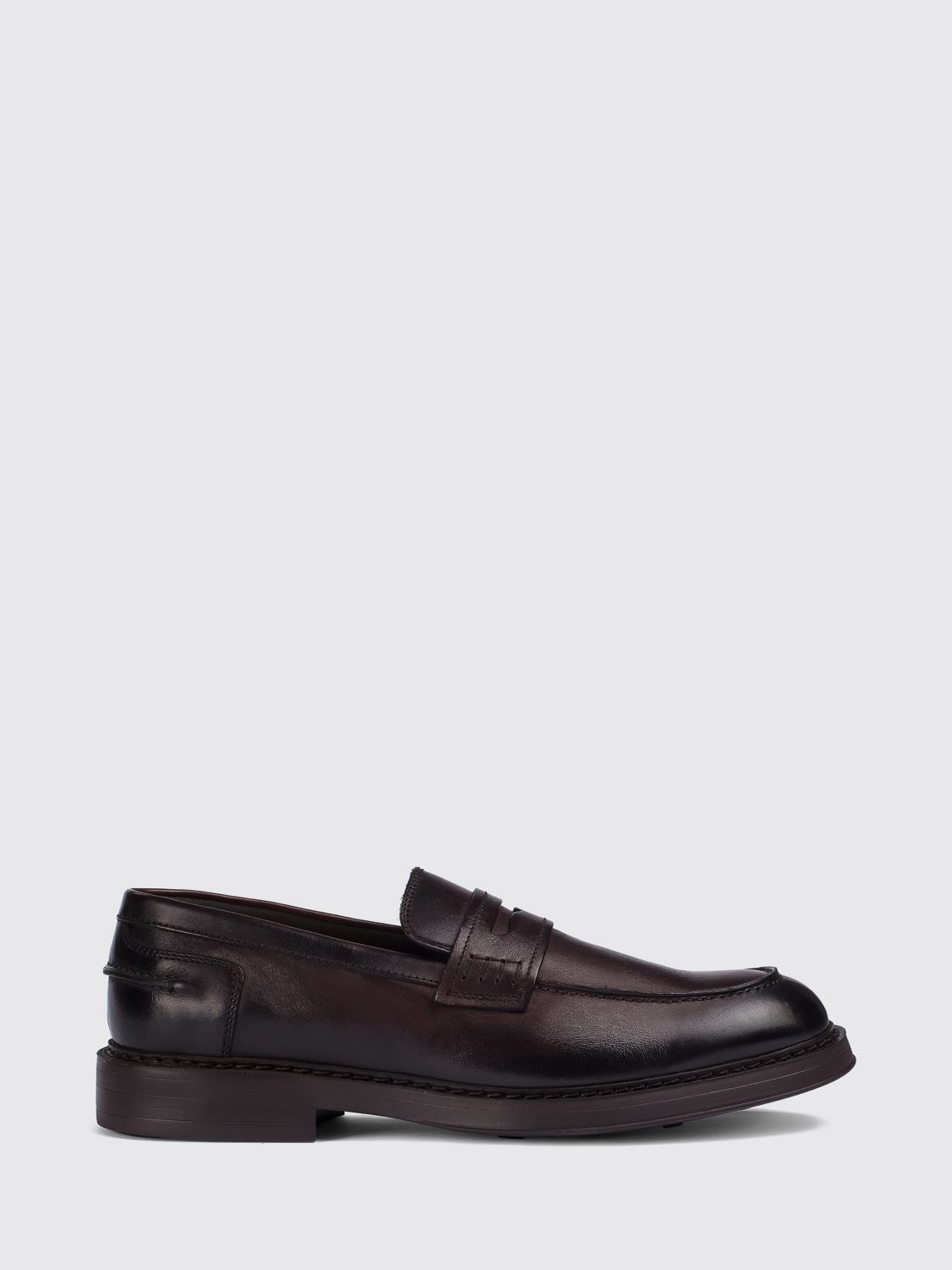 DOUCAL'S Penny Loafer aus glattem Kalbsleder mit Gummisohle