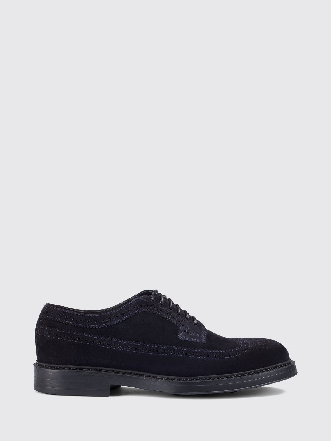 DOUCAL'S Wildleder-Derby-Schuhe mit Schwalbenschwanz-Brogue-Muster