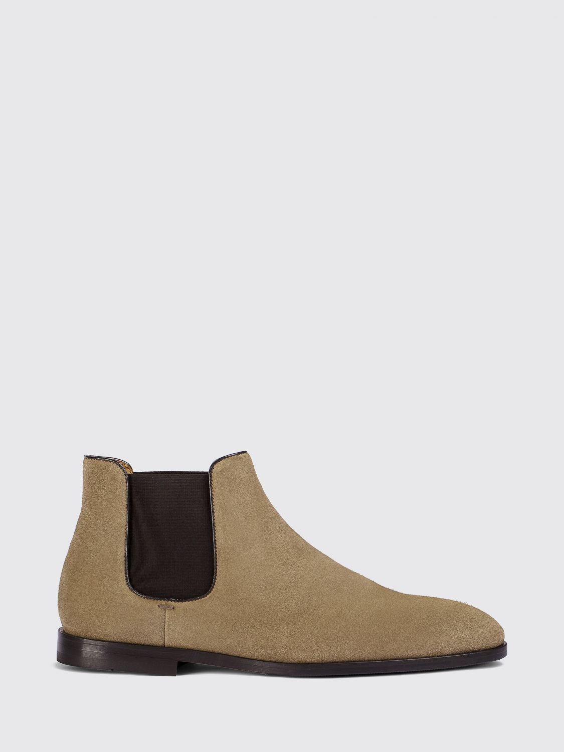 Doucal's Suede Calfskin Chelsea Boots with Leather Sole