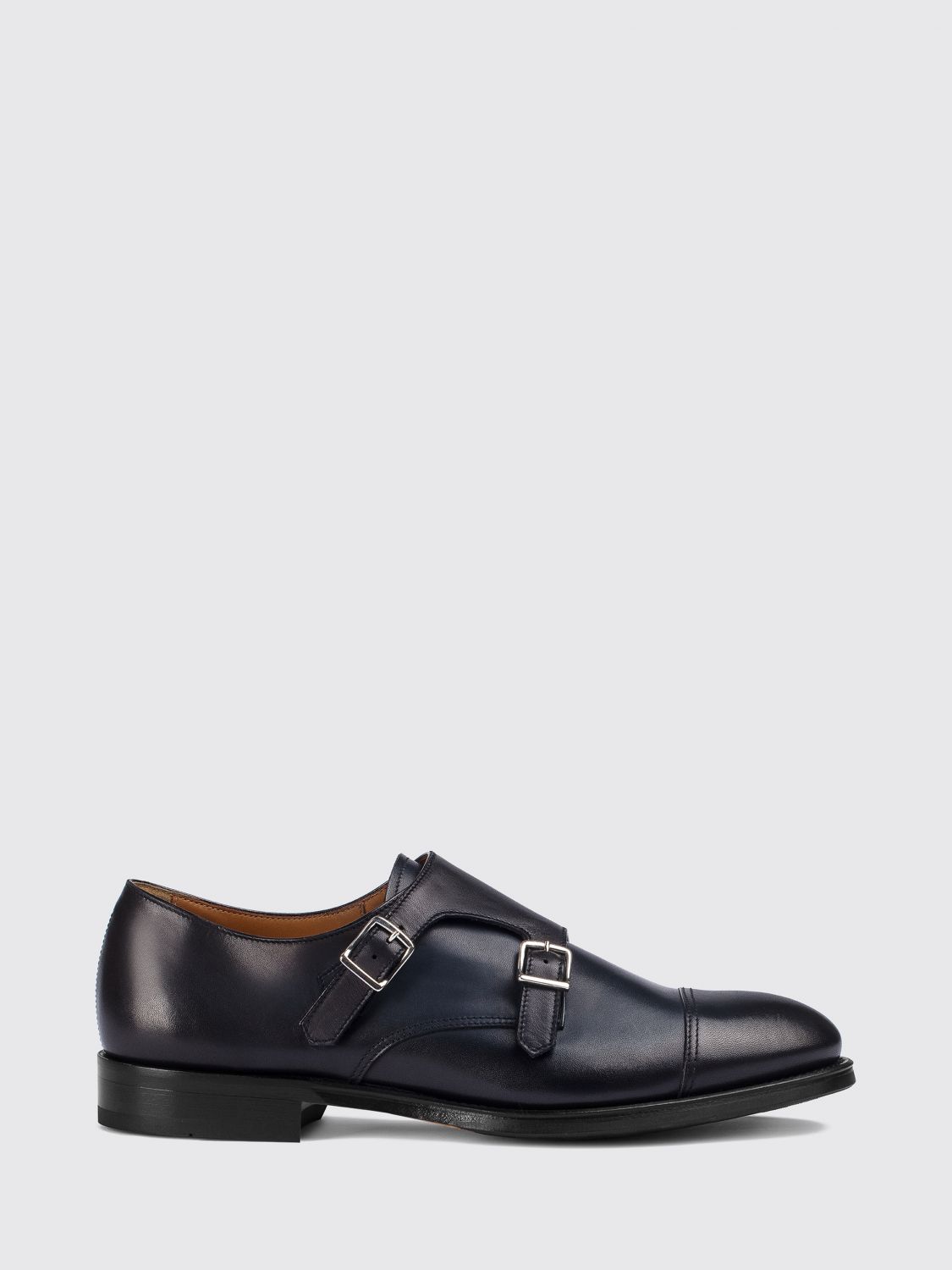 DOUCAL'S Doppel-Monkstrap-Anzugschuhe aus glattem Kalbsleder