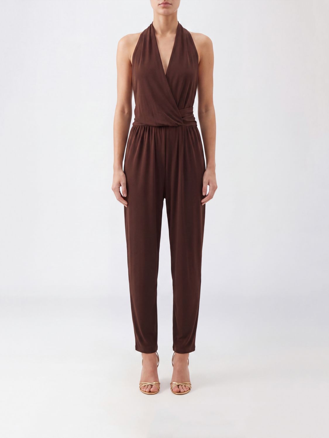 THE ANDAMANE Jumpsuit Woman color Brown