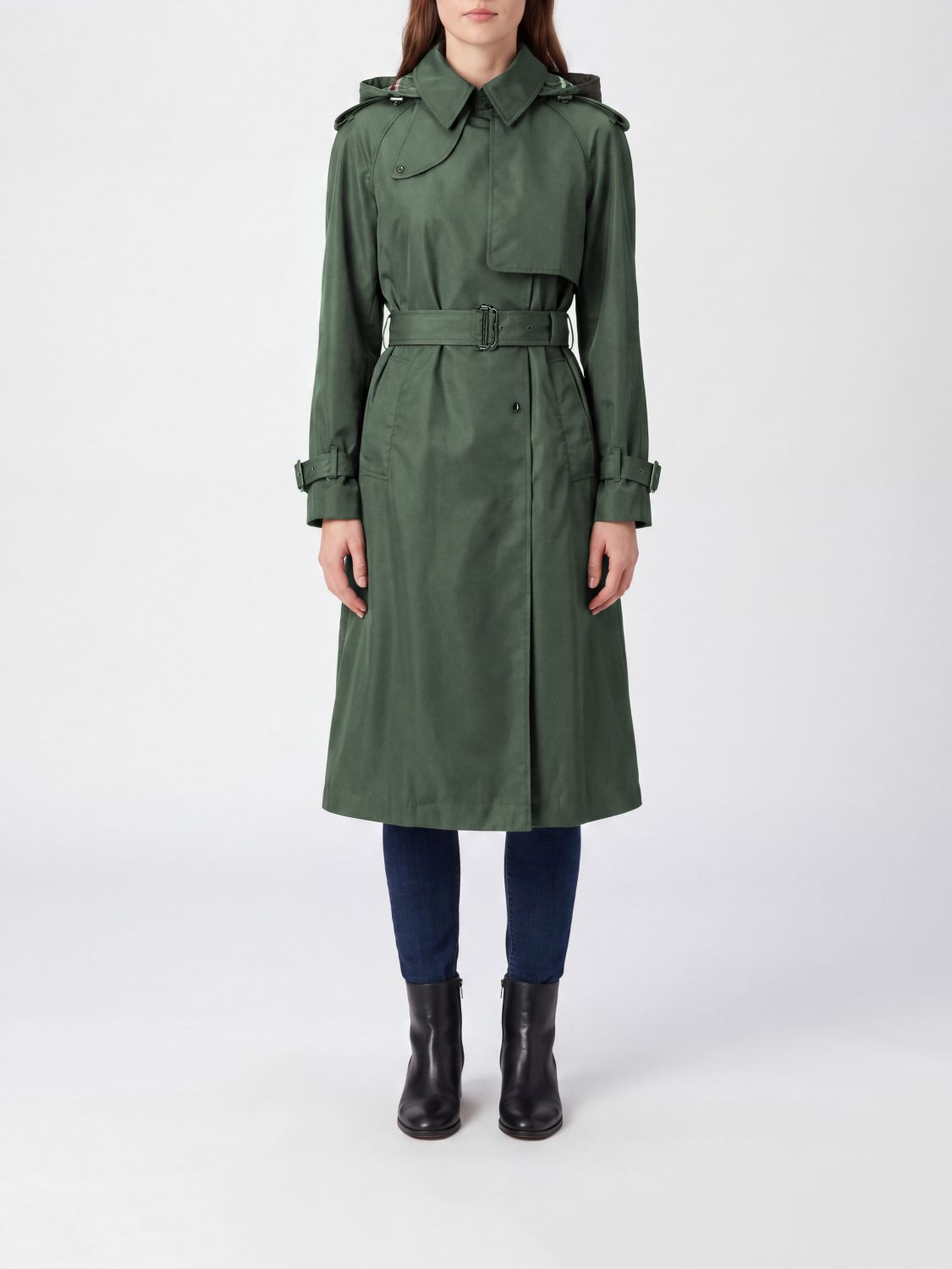 BURBERRY Coat Woman color Brown