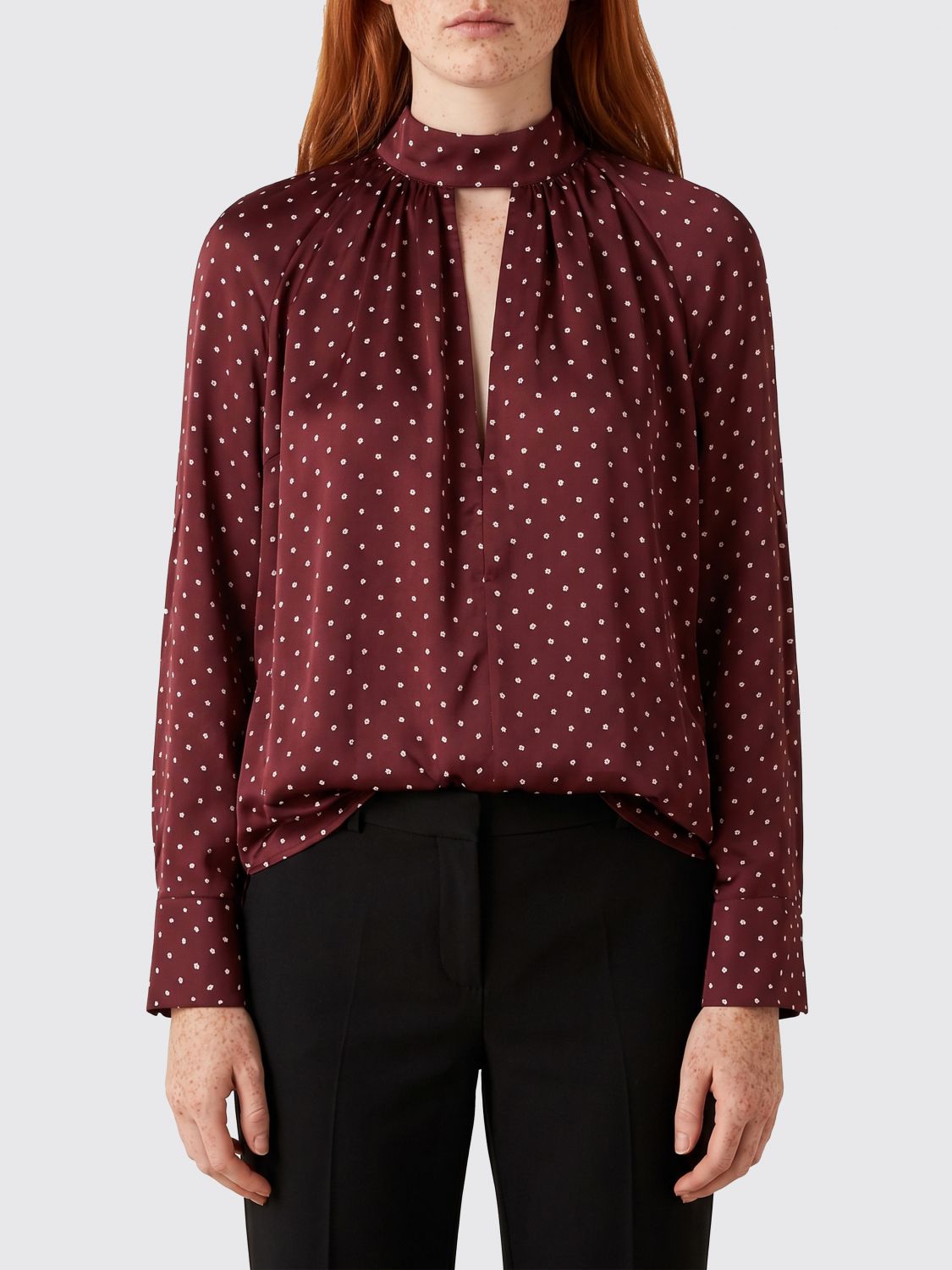 ROTATE Hemdbluse Damen Farbe Braun
