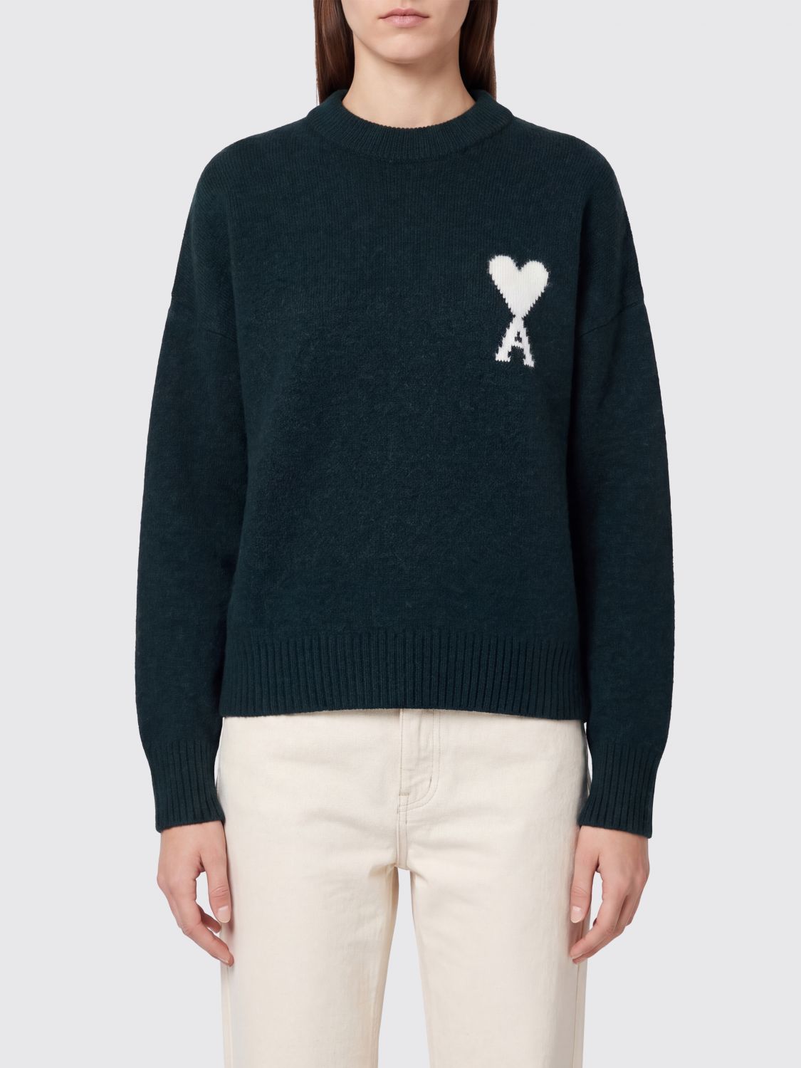 AMI PARIS Sweater Woman color Green