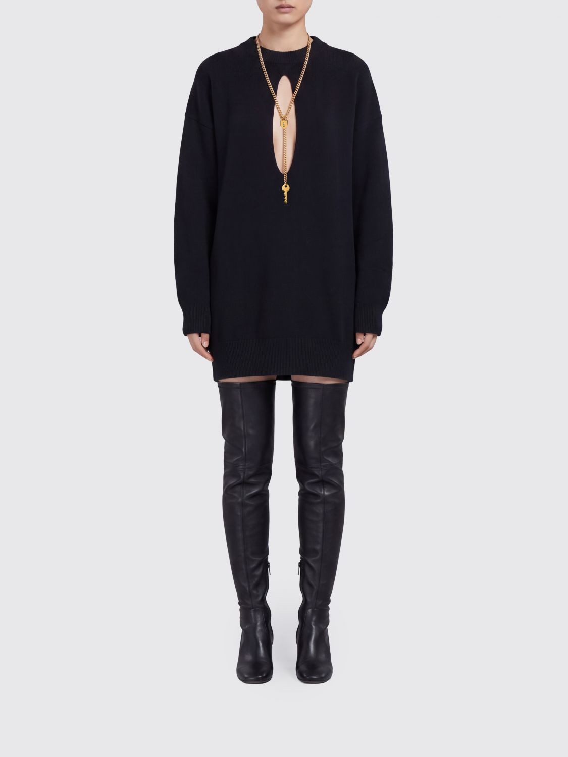 ELISABETTA FRANCHI Dress Woman color Black
