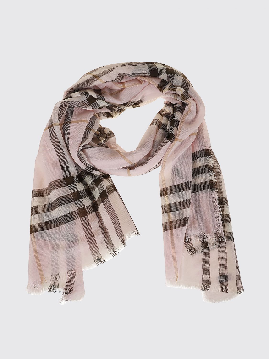 BURBERRY Neck Scarf Woman color Pink
