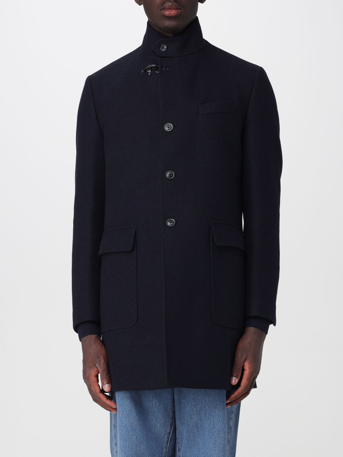FAY Cappotto Uomo colore Denim
