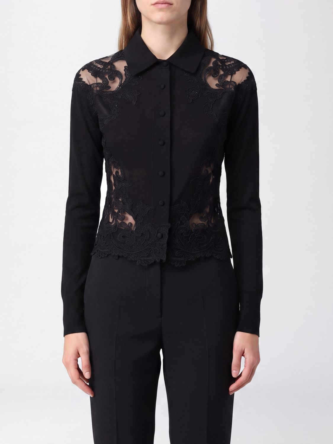 ERMANNO SCERVINO Shirt Woman color Black
