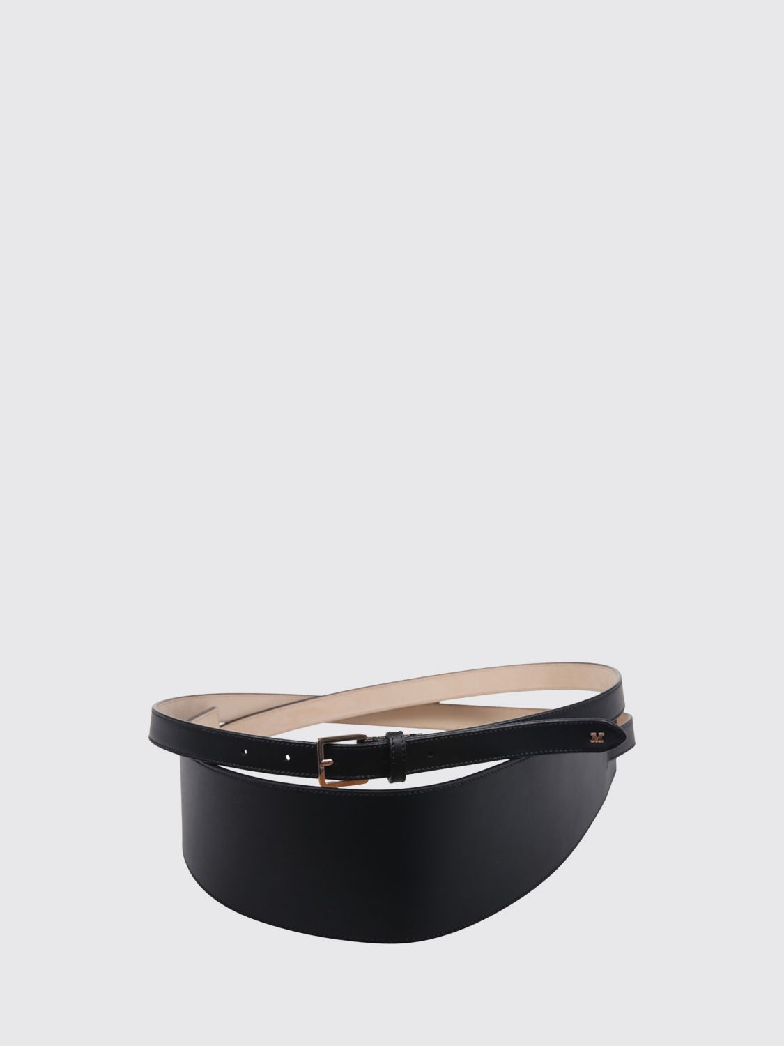 MAX MARA Belt in Fine Smooth Calf Leather with Metal Buckle