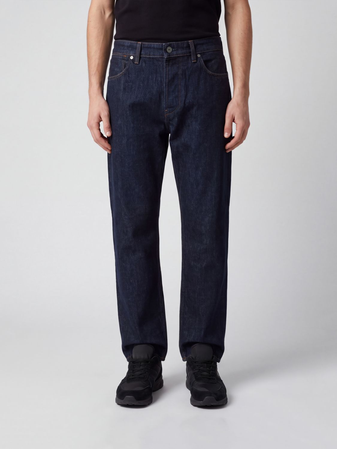 STONE ISLAND Baggy-Jeans mit mittlerer Leibhöhe aus Baumwolldenim