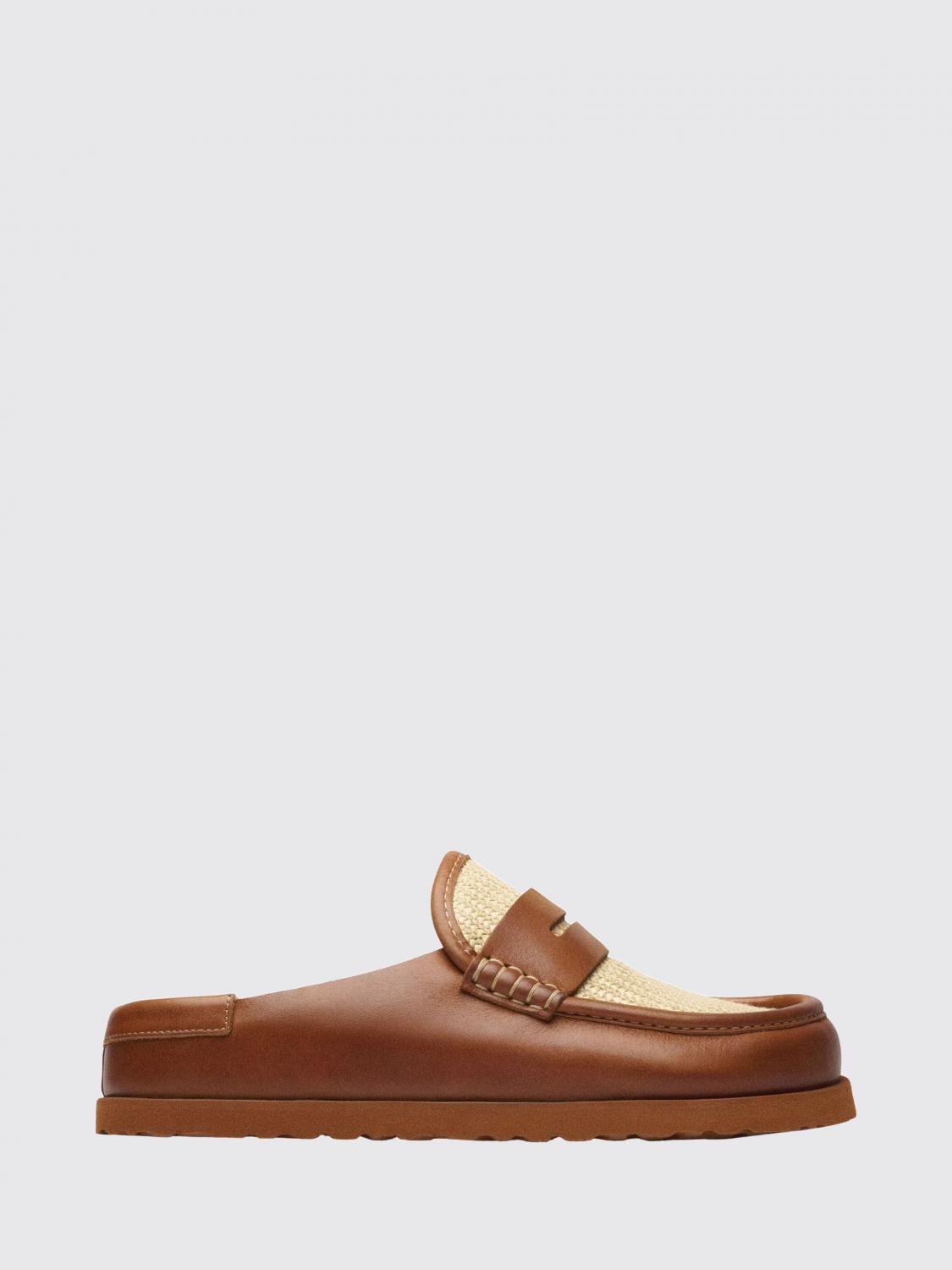 BIRKENSTOCK 1774 Naples Bicolor Raffia and Smooth Leather Mules