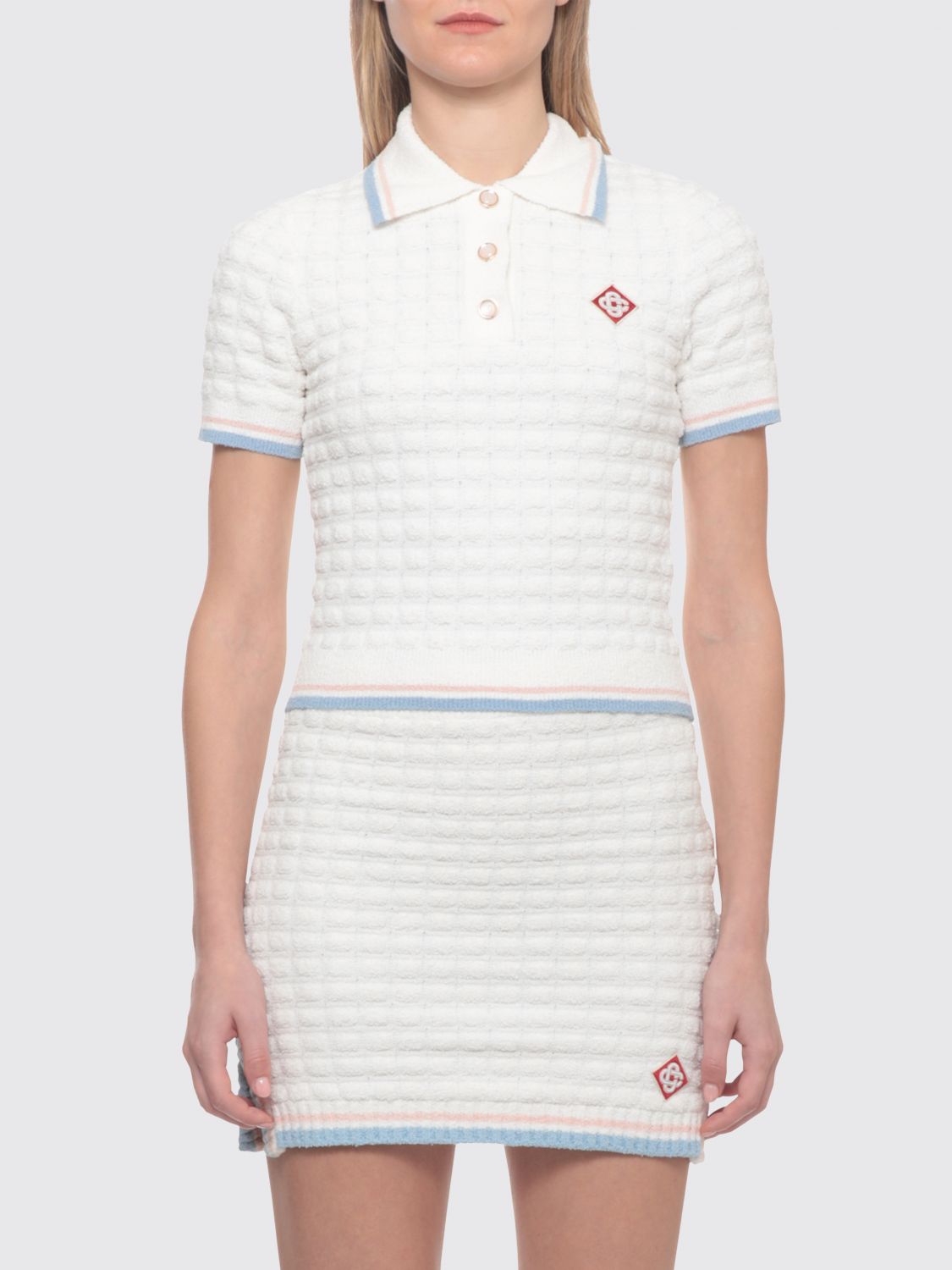 CASABLANCA Polo Shirt Woman color White