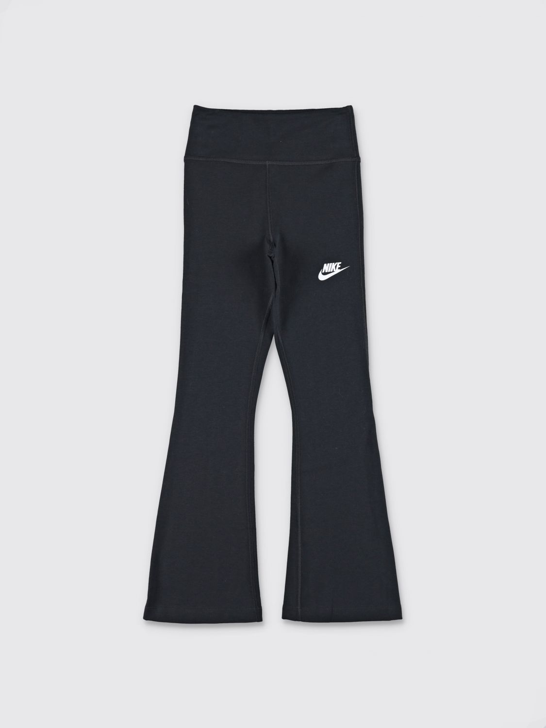 NIKE Ausgestellte High-Waist-Trainingshose für Jungen aus Baumwollmischung