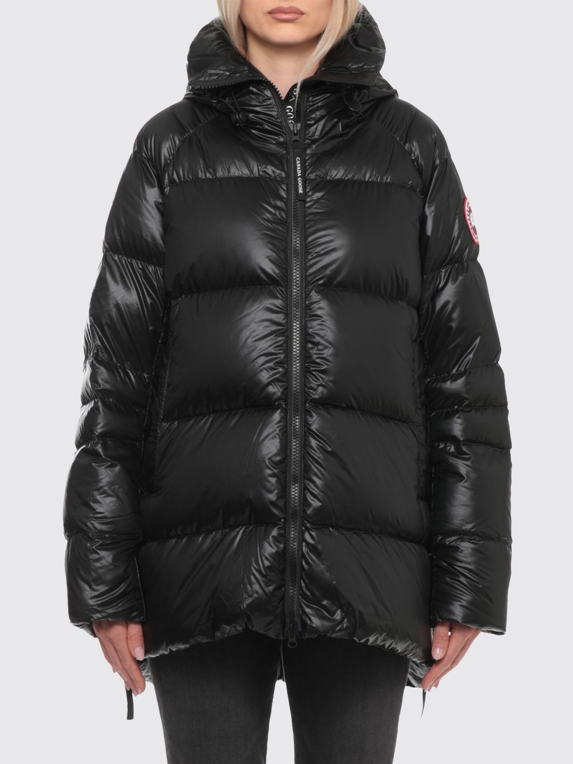 CANADA GOOSE Oversized Knee-Length Hooded Nylon Ripstop Down Jacket